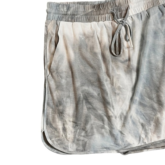 Calme by Johnny Was Rain Blue Tie Dye Commuter Short Skirt Size Small NWT - Picture 8 of 10